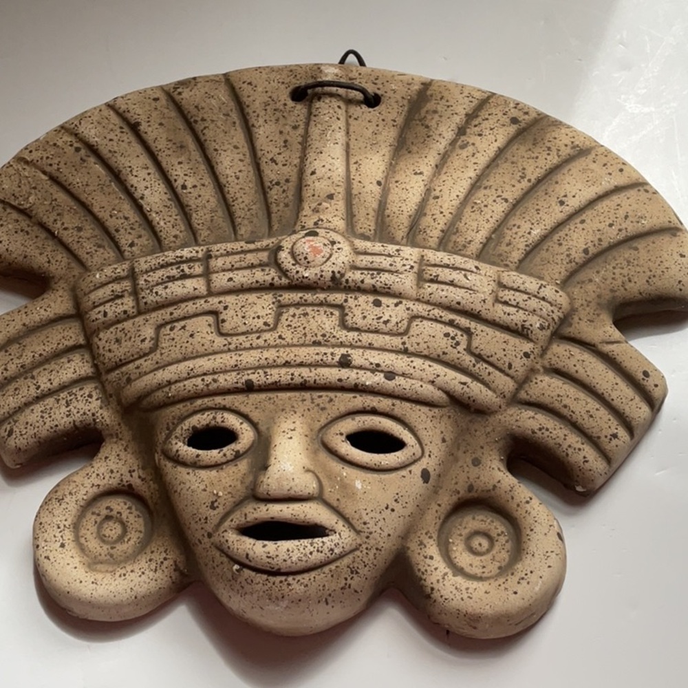 Decorative Aztec inspired Stone Wall Mask.